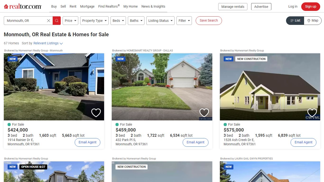 Monmouth, OR Real Estate & Homes for Sale - realtor.com®
