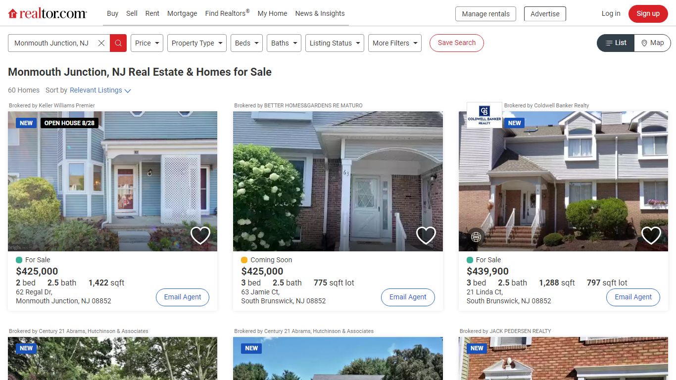 Monmouth Junction, NJ Real Estate & Homes for Sale - realtor.com®